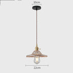 Nordic Glass Pendant Chandelier Copper Fixture