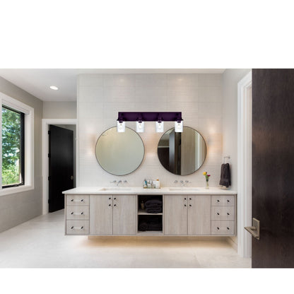 Modern Wall Bathroom Vanity Light Fixture 4 Light Oil Rubbed Bronze