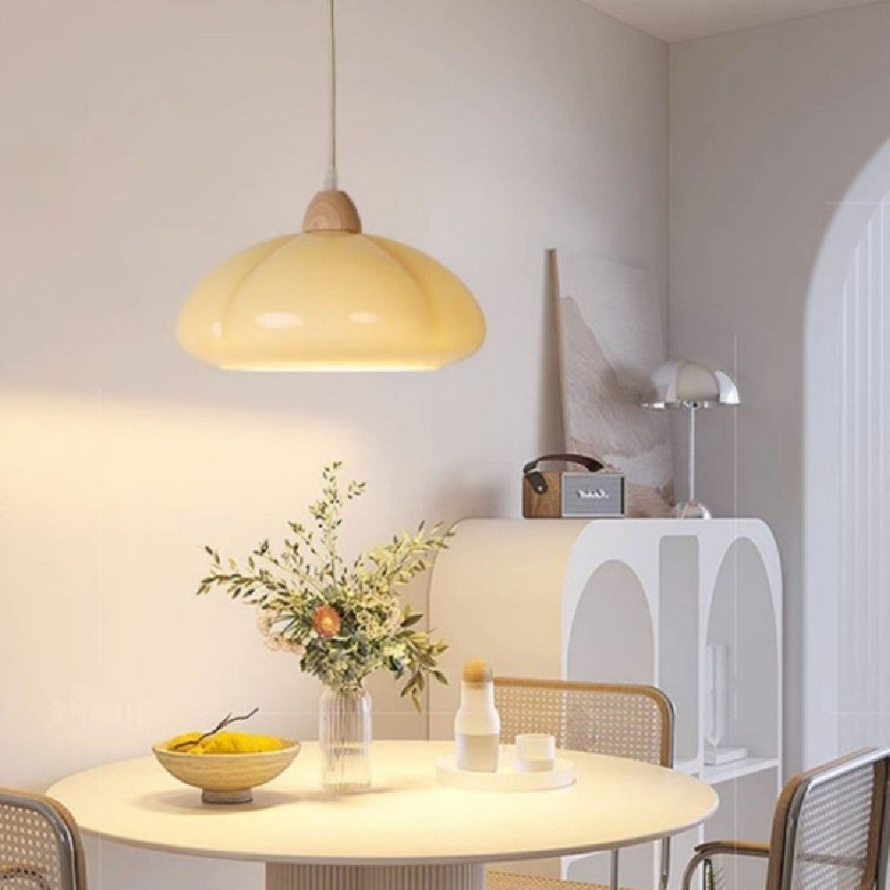 Mid-ancient Log Cream Style Pumpkin Chandelier