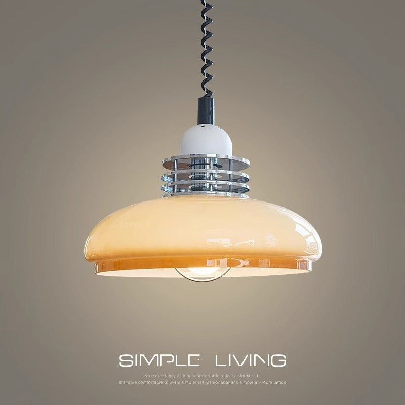 Bauhaus Cream Style Mid-ancient Nordic Retractable Chandelier