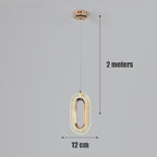 Zinc Alloy Acrylic LED Pendant Light - Minimalist