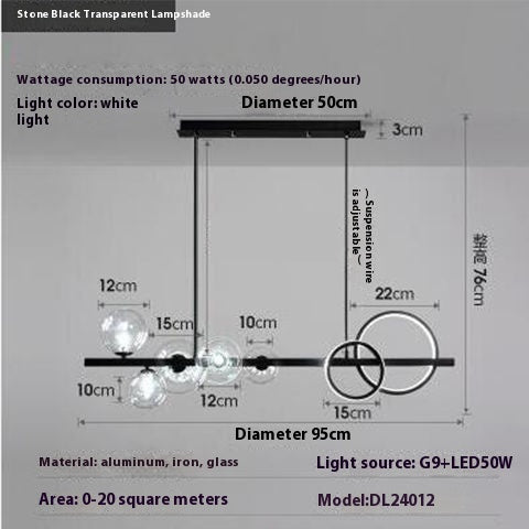 Dining-room Lamp Modern Minimalist Led Chandelier