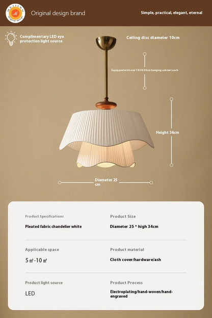 Cream Style Chandelier Internet Celebrity Living Room Dining Room Bedroom Lamps