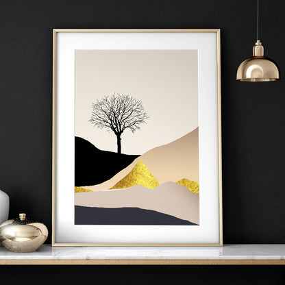 Wall art Scandinavian for office | set of 3 framed wall art