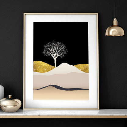 Wall art Scandinavian for office | set of 3 framed wall art