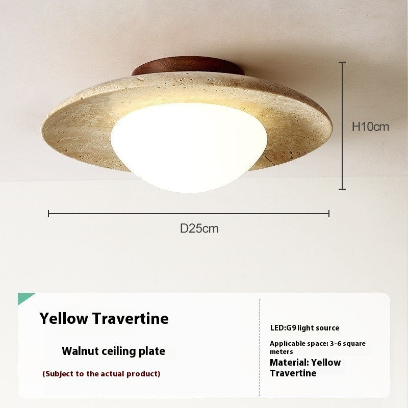 Silent Wind Aisle Balcony Yellow Hole Black Cave Stone Ceiling Light