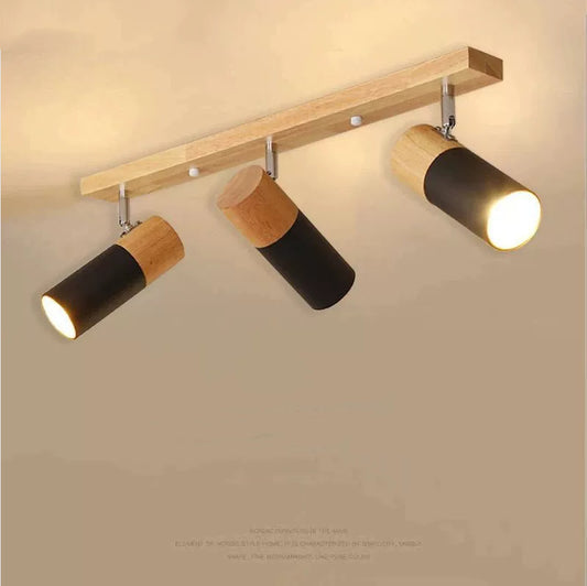 Log Simple Cloakroom Adjustable Ceiling Spotlight