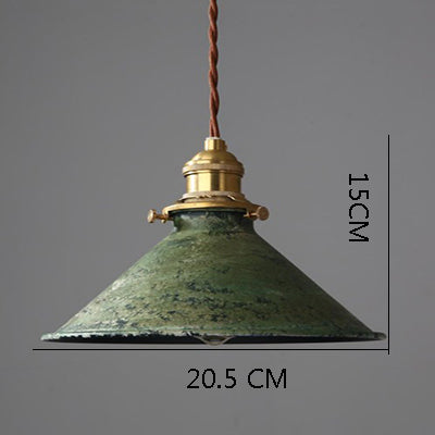 Retro Cafe Pendant Lamp Copper & Iron Design