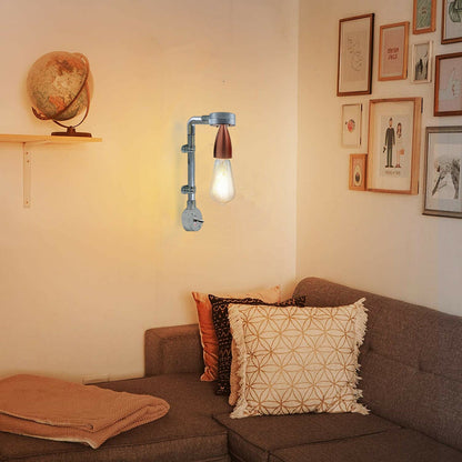 Industrial Retro Stylish Wall Designer Light Galvanized conduit Wall