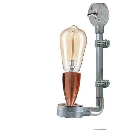 Industrial Retro Stylish Wall Designer Light Galvanized conduit Wall