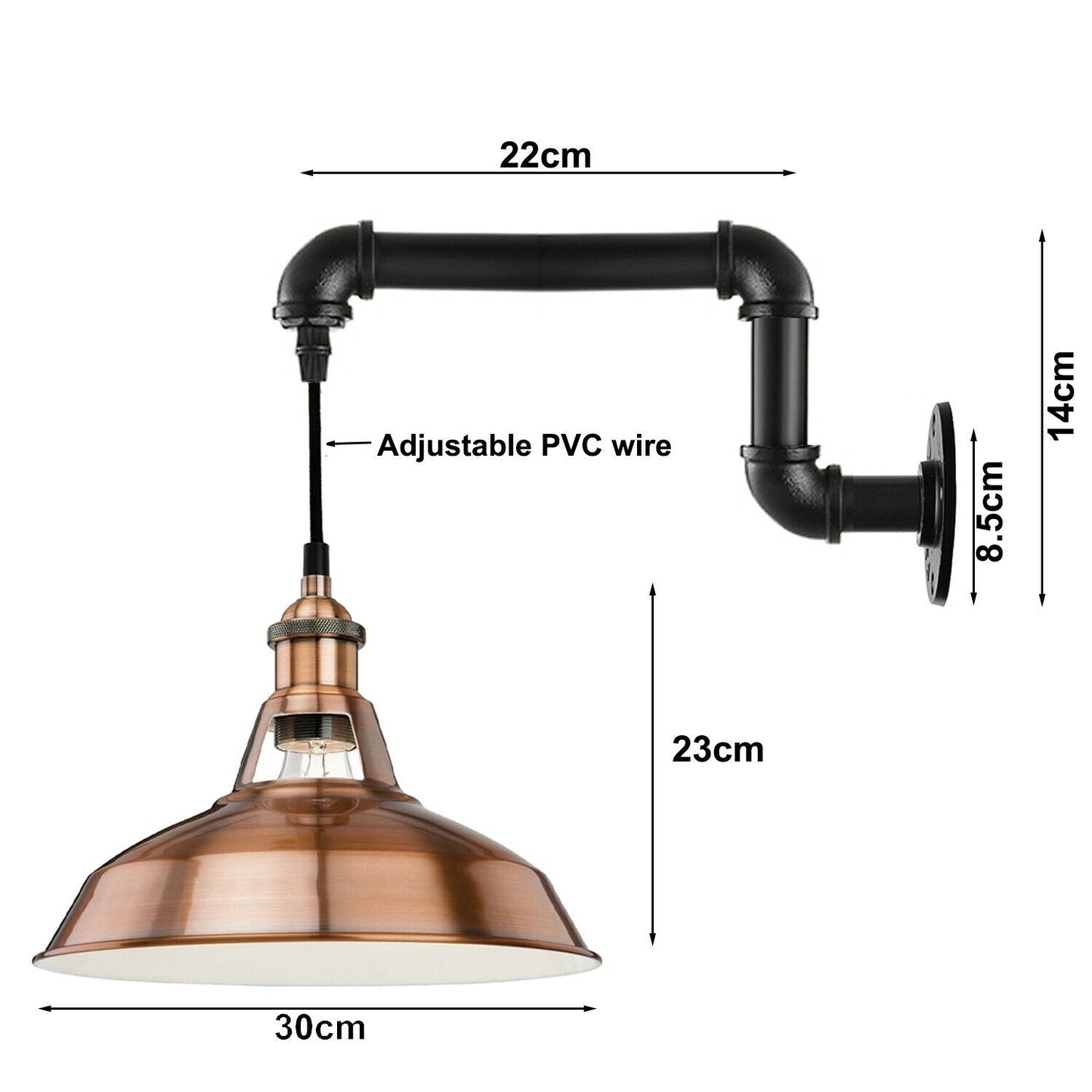 Industrial Vintage Retro Rustic Sconce Wall Light hanging sconces Lamp