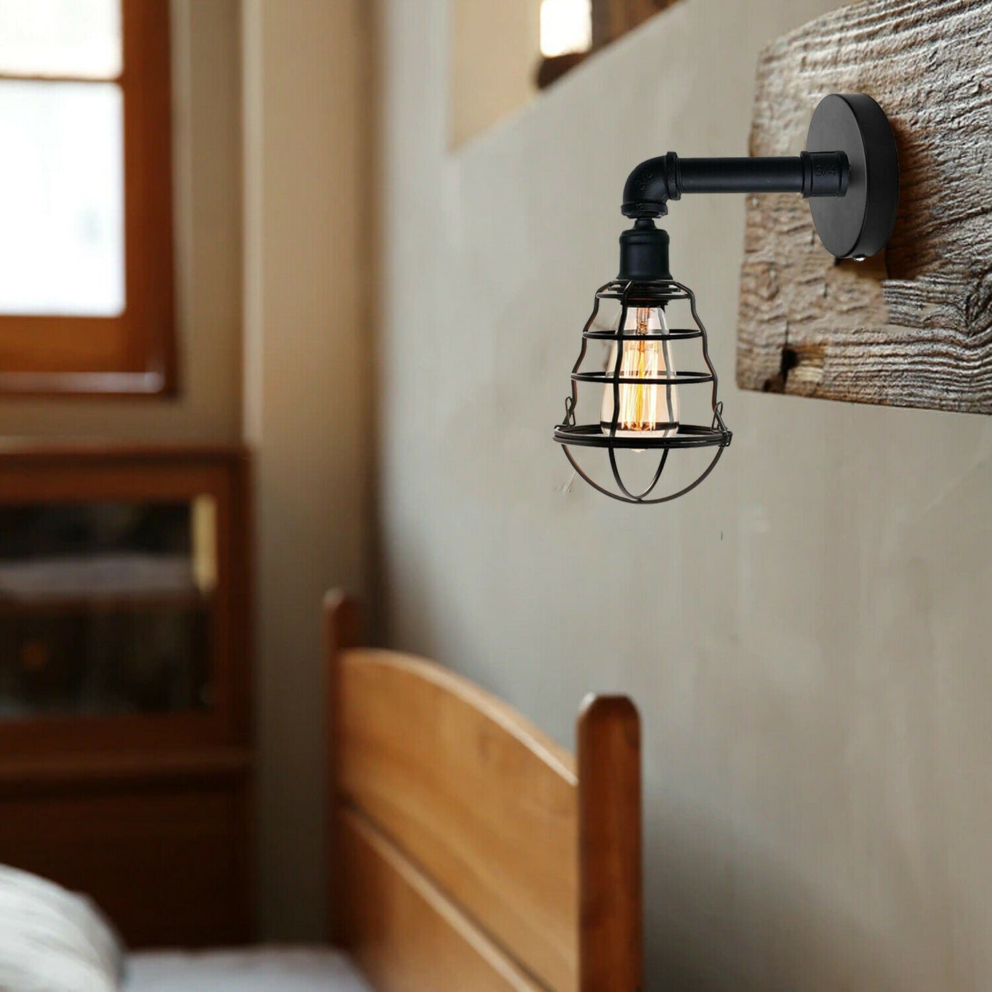 Modern Retro industrial Water pipe Wall light vintage indoor fixture