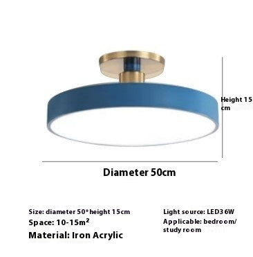 Modern Minimalist Acrylic Ring Ceiling Lamp Personality Nordic Living Room Creative