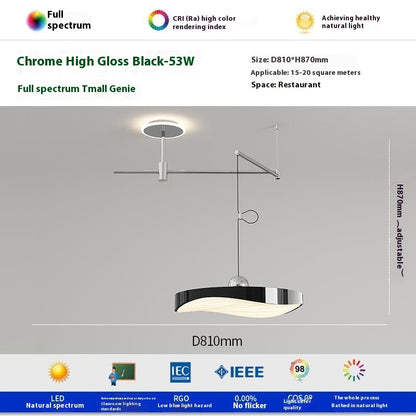 Flying Saucer Rocker Arm Restaurant Chandelier