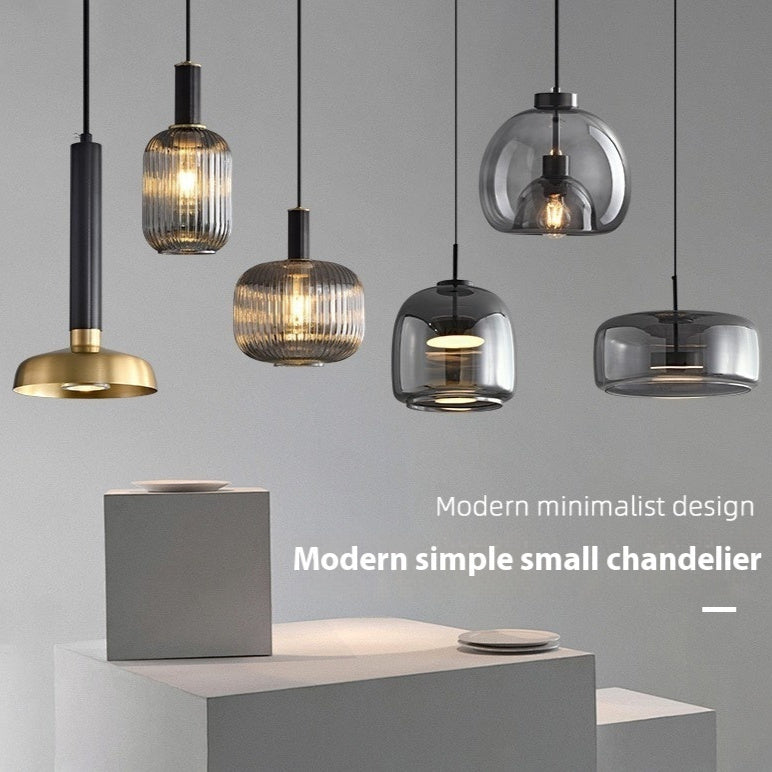 Modern Minimalist Glass Single Pendant Light
