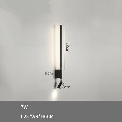 Living Room Sofa Background Wall With Spotlights