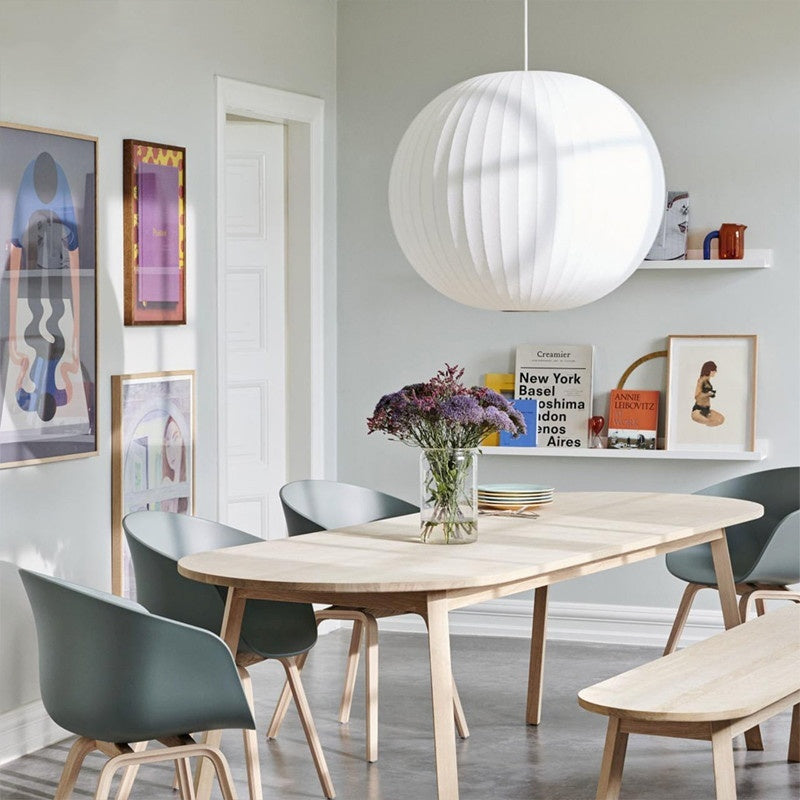 Simple Fabric Lantern Ball Chandelier Bedroom Dining Room Bar Counter Tea Room Silk Lamp