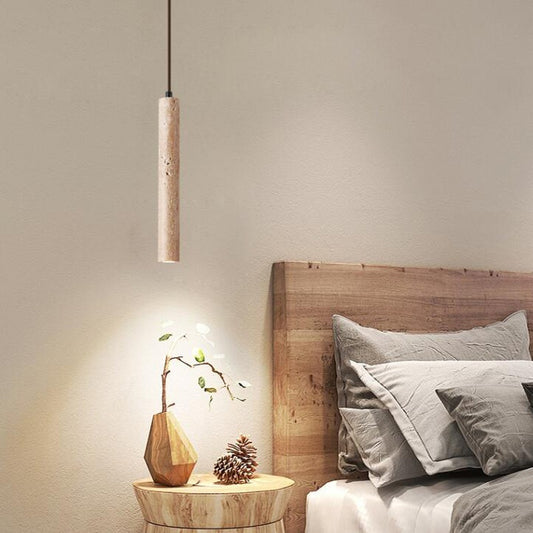 Bedside Chandelier Yellow Cave Stone Minimalist Long-line Wall Light Bulb