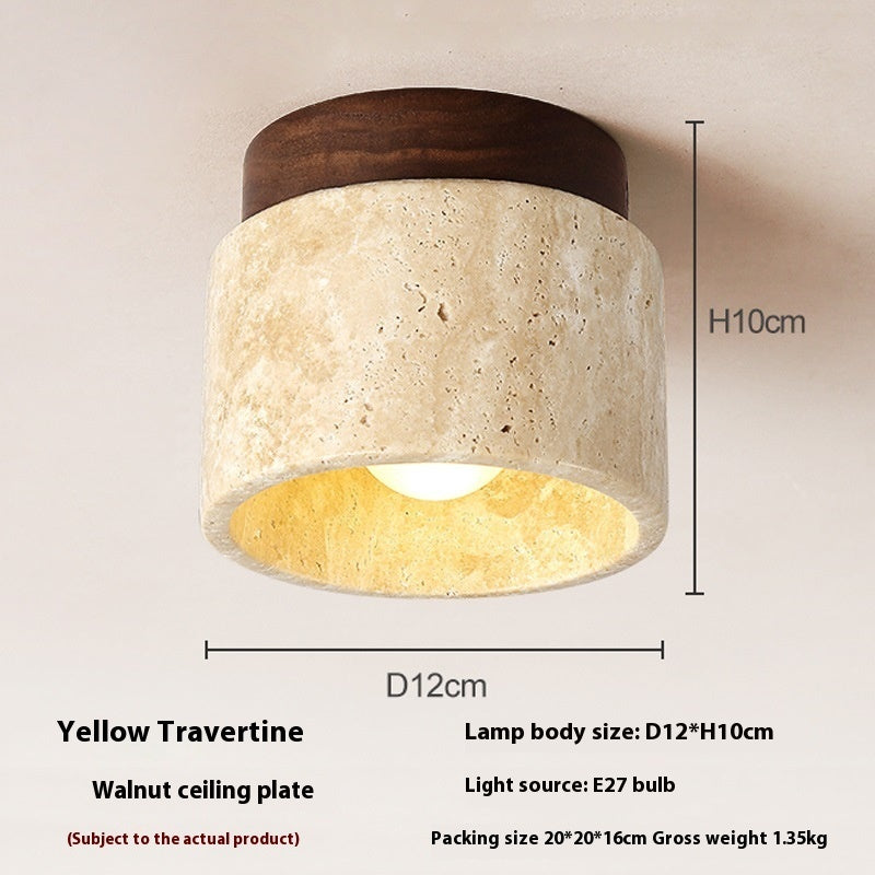 Silent Wind Aisle Balcony Yellow Hole Black Cave Stone Ceiling Light