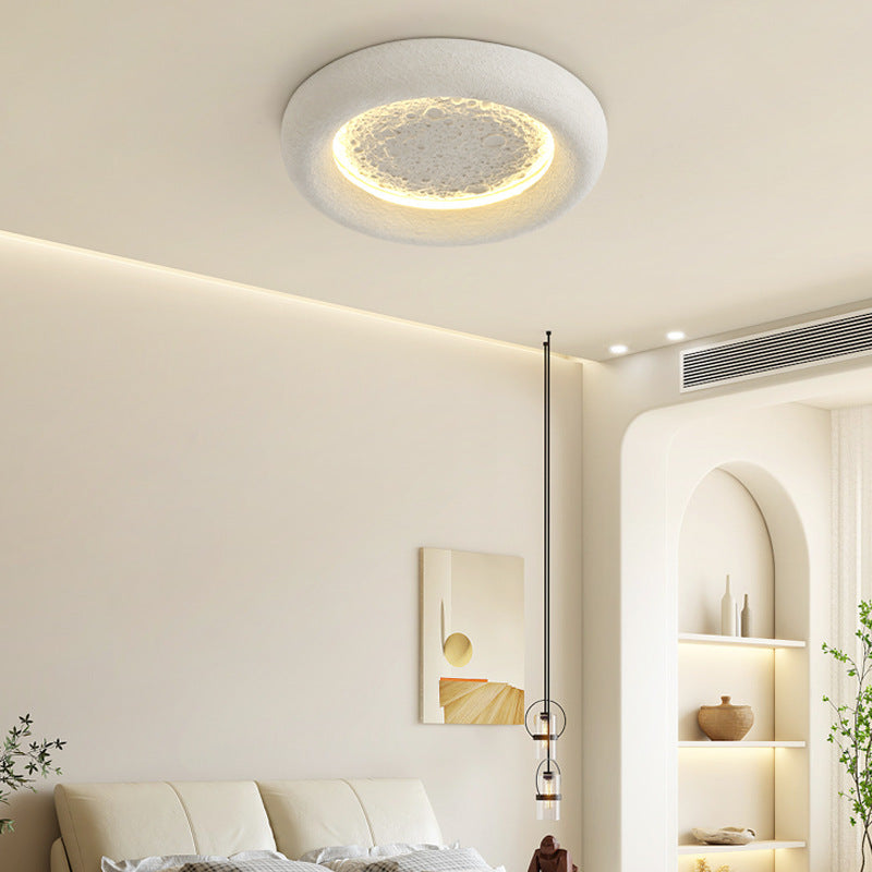 Cream Style Modern Moon Light Master Bedroom Study Ceiling Light
