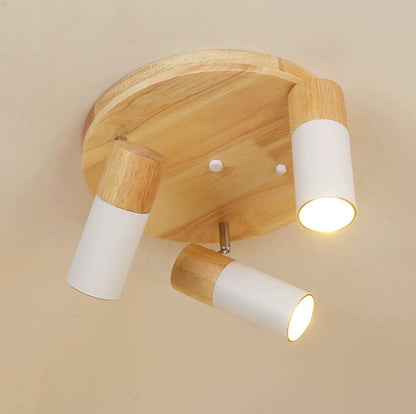 Log Simple Cloakroom Adjustable Ceiling Spotlight