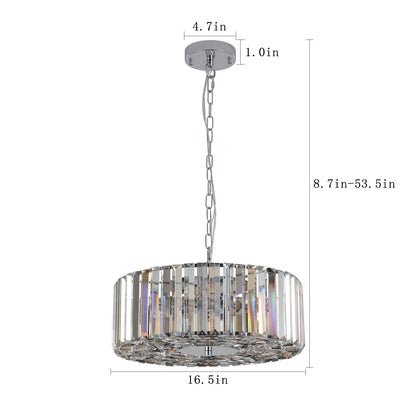 Modern Crystal Chandelier for Living-Room Round Cristal Lamp Luxury