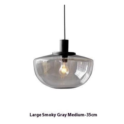 Designer Simple Milky White Glass Single-head Droplight