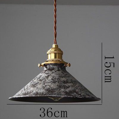 Retro Cafe Pendant Lamp Copper & Iron Design