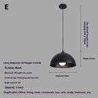 Modern Black Metal Pendant Lamp