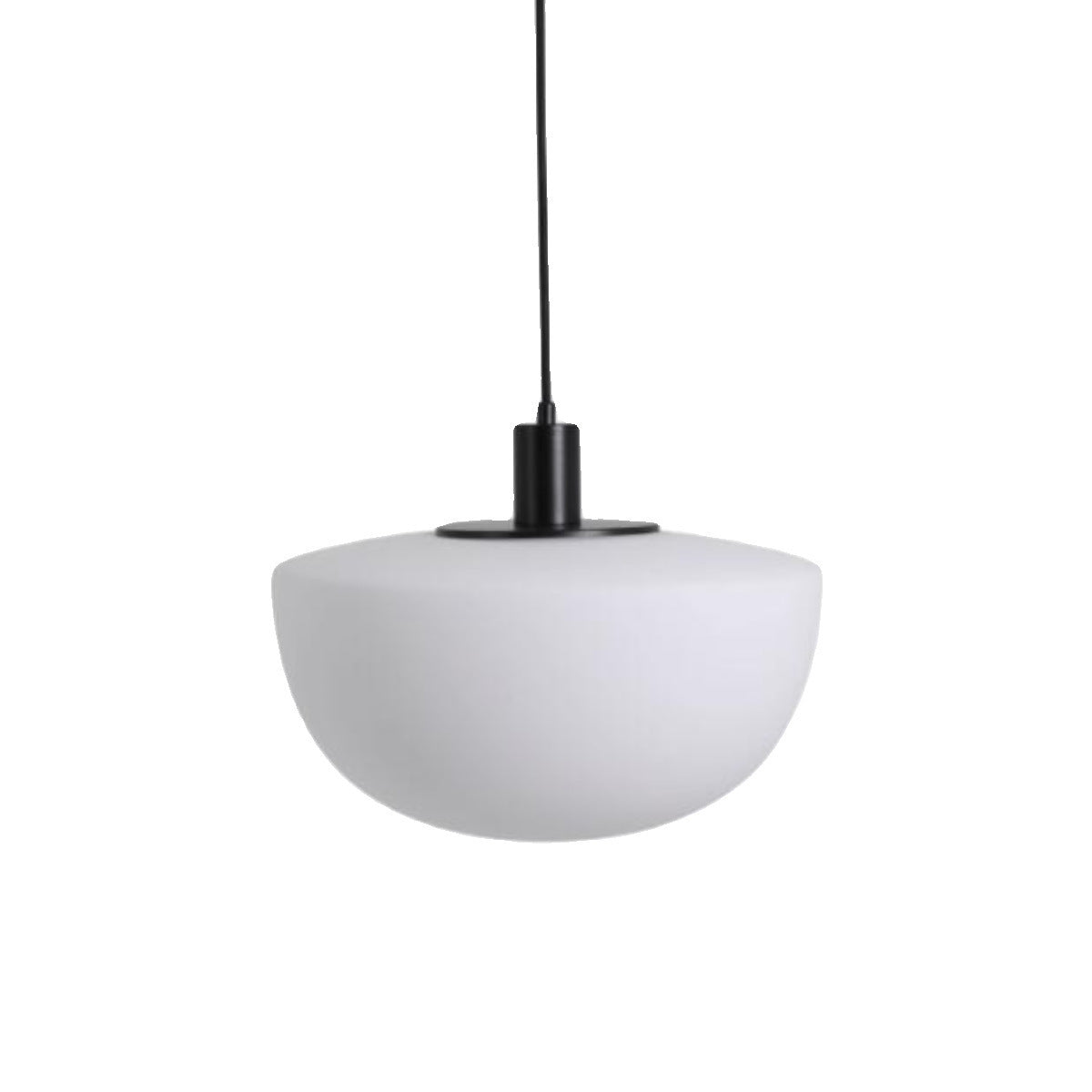 Designer Simple Milky White Glass Single-head Droplight