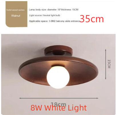 Japanese-style Solid Wood Aisle Light Ceiling Lamp Modern Minimalist
