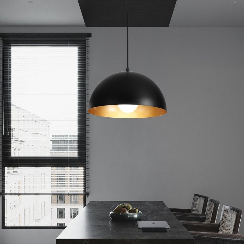Modern Black Metal Pendant Lamp