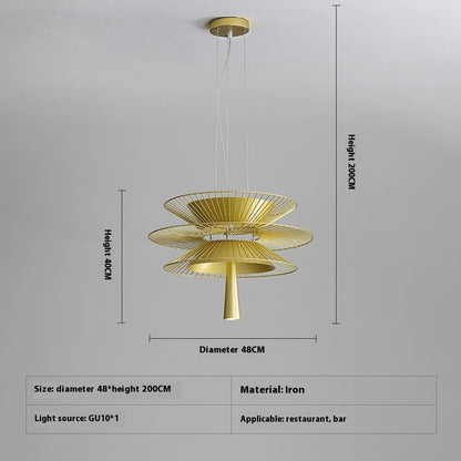 Dining Room Chandelier Minimalist Creative Hollow Art Lighting