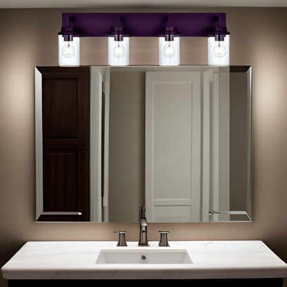 Modern Wall Bathroom Vanity Light Fixture 4 Light Oil Rubbed Bronze