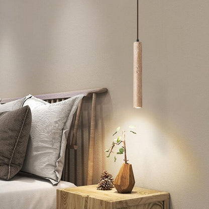 Bedside Chandelier Yellow Cave Stone Minimalist Long-line Wall Light Bulb
