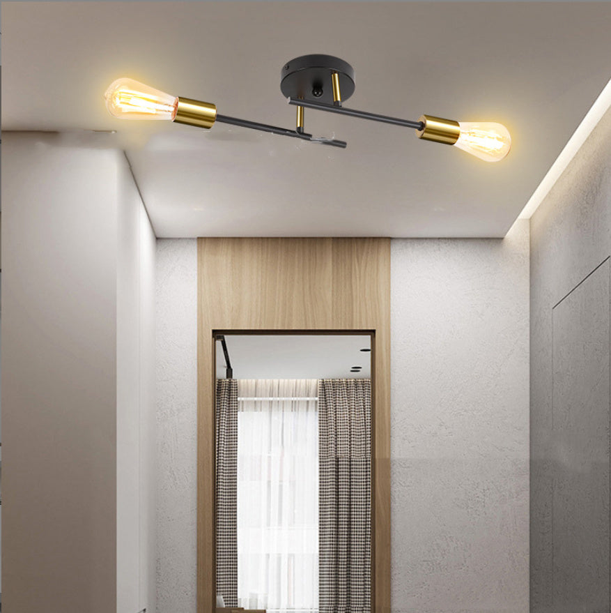 Branch Type Ceiling Lamp Living Room Dining Room Lighting Led Iron Lamp