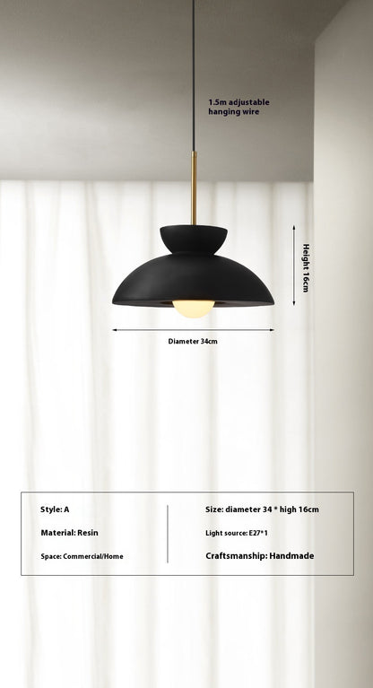 Nordic Minimalism Bar Restaurant Chandelier Cream Style Dining Table Decorative Lamp