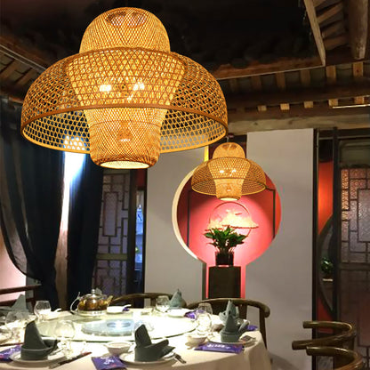Household Farm Bamboo New Chinese Style Chandelier