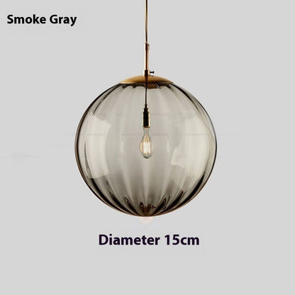 Simple Water-wave Glass Ball Creative Chandelier