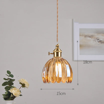 Cafe Brass Glass Chandelier