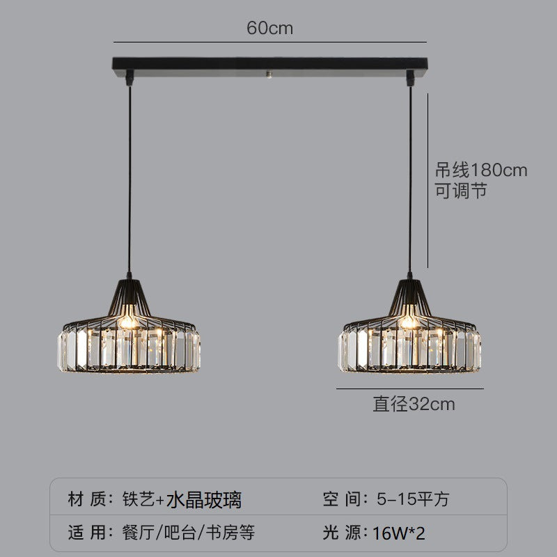 Crystal Sun Modern Pendant Light
