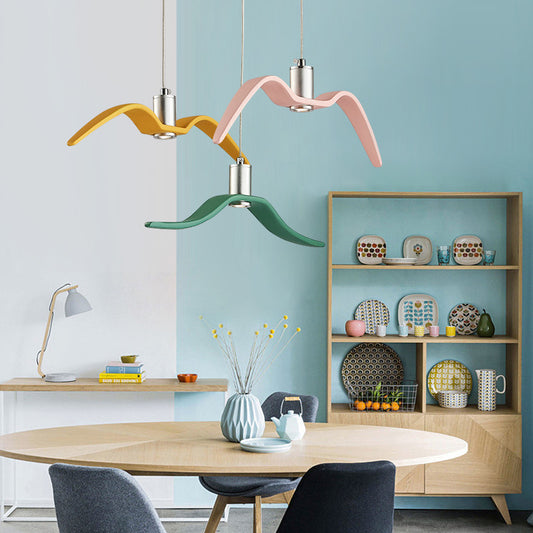 Nordic Personalized LED Chandelier Post-modern Simple Macaron
