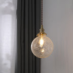 Japanese Round Retro Copper Pendant Light