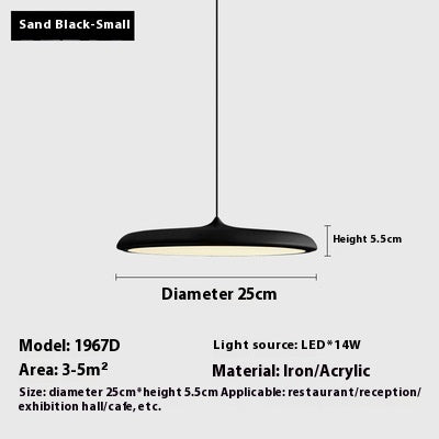 Dining Room Chandelier Macaron Flying Saucer Artistic Lamp