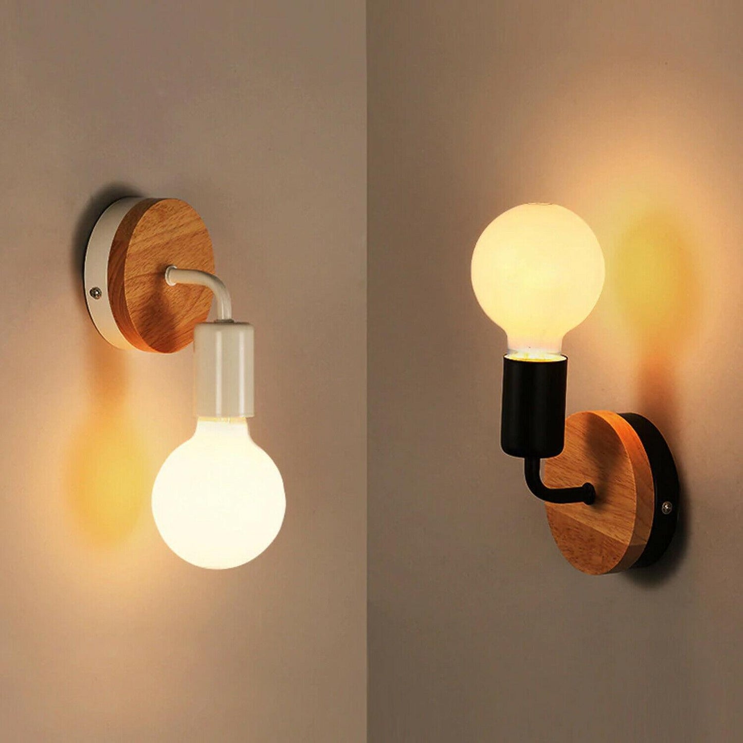 Retro Wood Wall Sconce Light~1415