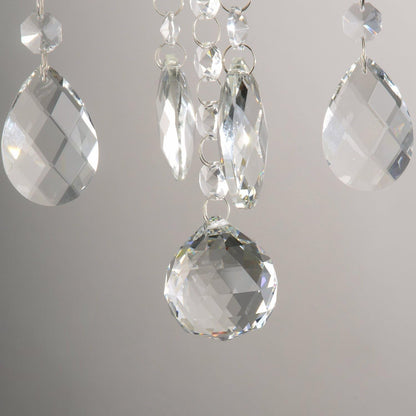 6-Light Modern Crystal Chandelier Clear K9 Light