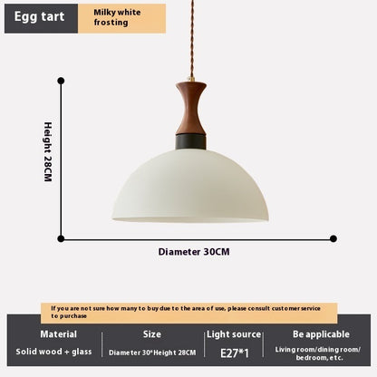 Restaurant Pendant Light Retro Glass Bedroom