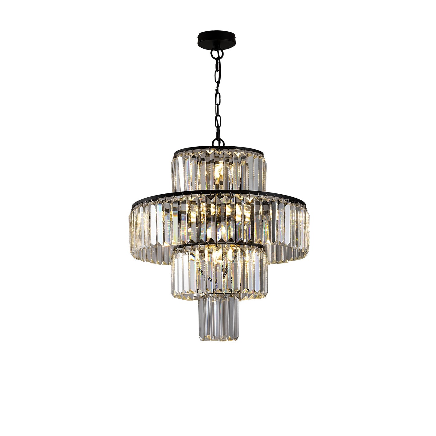 Black Luxury Crystal Chandelier Modern Chandeliers Lights Fixture