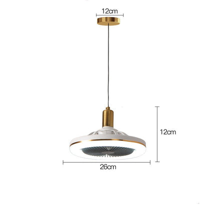 Restaurant Bar Modern Simple Small Ceiling Fan Light