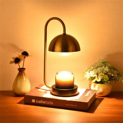 Minimalist Bedside Wooden Fused Candle Lamp